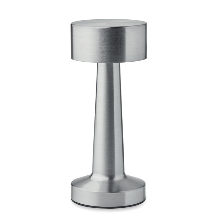 Lampe de table rechargeable à personnaliser HIERLUZ Argent mat